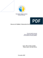 Nulidad y Valoración Prueba Penal