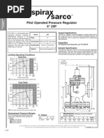 Pilot Operated Pressure Regulator 6" 25P: Typical Applications