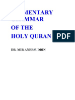 Elementary Grammar of The Holy Quran-Dr Mir Aneesuddin