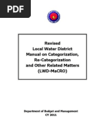 Revised Local Water District Manual MaCRO