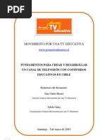 Fundamentos Por Una TV Educativa