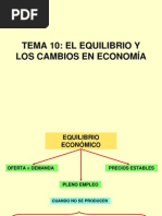 Tema 10-El Equilibrio y Los Cambios en La Economia