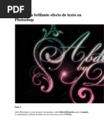 Caligrafía Brillante Efecto de Texto en Photoshop PDF