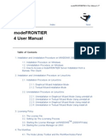 Modefrontier 4 User Manual: Table of Contents