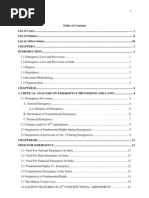 Emergency Laws - A Critical Analysis