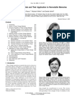 Phase Change Materials and Their Application To Nonvolatile Memories
