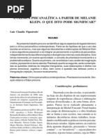 A Clínica Psicanalítica A Partir de Melanie Klein PDF