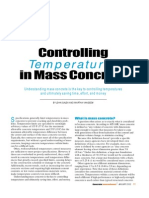 Controlling Temperatures in Mass Concrete