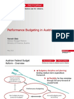 Performance Budgeting in Austria