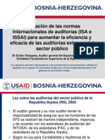 Aplicación de Las Normas Internacionales de Auditorías (ISA e ISSAI) para Aumentar La Eficiencia y Eficacia de Las Auditorías Externas Del Sector Público