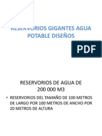 Reservorios Gigantes Agua Potable Diseños