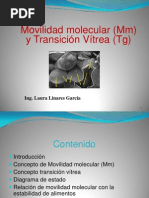 Mobilidad Molecular y Transición Vítrea