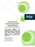 Taller de Estimulacion Temprana Con Entrevista A Padres