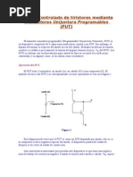 Disparo Controlado de Tiristores Mediante PUT