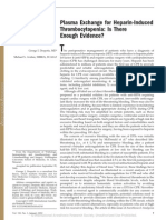 Plasma Exchange For Heparin-Induced Thrombocytopenia: Is There Enough Evidence?