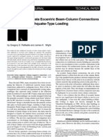 Reinforced Concrete Eccentric Beam-Column Connections Subjected To Earthquake-Type Loading