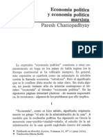 Chattopadhyay, Paresh - Economía Política y Economía Política Marxista