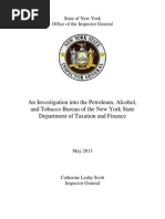 New York State Inspector General's Report On The State Petroleum and Alcohol Bureau