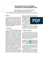 Effects of MN Content and Heat Treatment