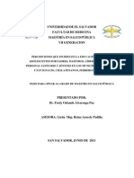 Percepciones Que Inciden en La Educación Sexual de Adolescentes Por Padres, Maestros, Líderes Religiosos, Personal Sanit 1