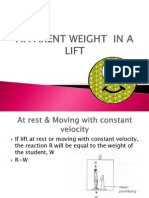 Apparent Weight in A Lift