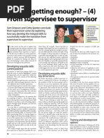 Are You Getting Enough (4) From Supervisee To Supervisor