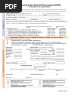 ONNSFA FInancial Need Analysis Form