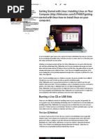 Getting Started With Linux - Installing Linux On Your Computer