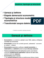 Curs 1 Econometrie