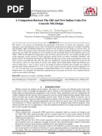 A Comparison Between The Old and New Indian Codes For Concrete Mix Design