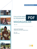 Evaluation Indépendante Du Programme de Pays Madagascar 2008 - 2013