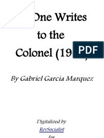 No One Writes To The Colonel - Gabriel Garcia Marquez