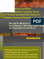 Clinical Features and Major Histocompatibility Complex Genes As Potential Susceptibility Factors in Pediatric Immune Thrombocytopenia