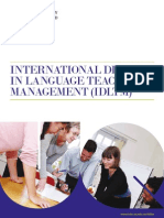 International Diploma in Language Teaching Management (Idltm)