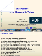 Ch.5 Hydrostatic Values: - Ship Stability