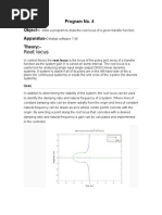 Root Locus and Matlab Programming