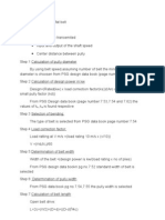 Design Procedure For Flat Belt