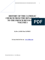 Maccaffrey - History of The Catholic Church From Renaissance To French Revolution Volume 1