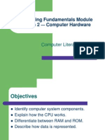 Computing Fundamentals Module Lesson 2 Computer Hardware