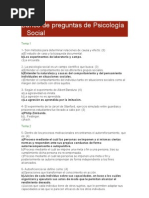 Banco de Preguntas de Psicología Social