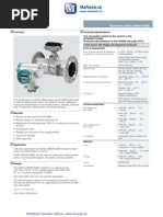 Sitrans FUS SONO3300 Prietokomer