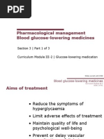 3 - 1 Blood Glucose-Lowering Medicines