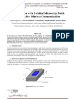 Optimization With I-Slotted Microstrip Patch Antenna For Wireless Communication