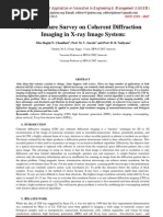 A Literature Survey On Coherent Diffraction Imaging in X-Ray Image System