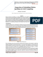 Systematic Inspection of Scheduling Policies and Algorithms in Grid Computing