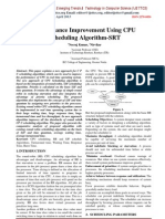 Performance Improvement Using CPU Scheduling Algorithm-SRT