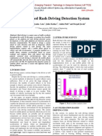 Symbian Based Rash Driving Detection System