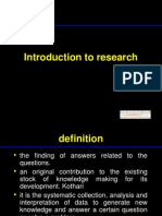 Introduction To Research 1