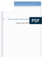 Peace Security and Development Network: Progress Report 2009