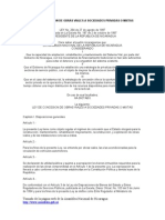 Ley de Concesion de Obras Viales A Sociedades Privadas o Mixtas